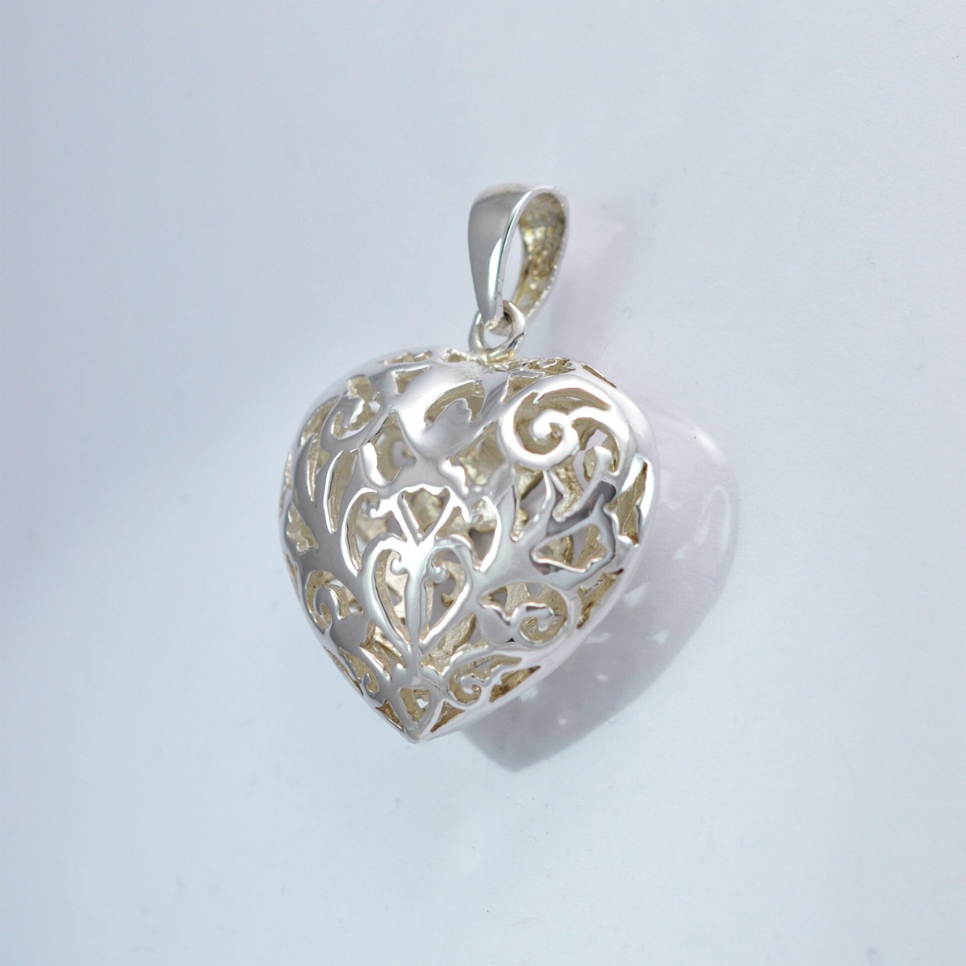 Anhänger 3D-Herz aus Jewels Joya – 925 Silber