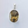Pendant with smoky quartz made of 925 silver