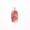 Pendant with rhodochrosite made of 925 silver