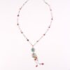 Necklace with tourmaline and sapphire made of 925 silver - Image 2