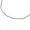 Necklace with silver plates and spinel made of 925 silver
