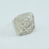 Ring square made of 925 silver - Image 2