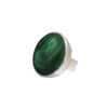 Ring with malachite made of 925 silver - Image 2