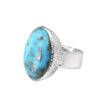 Ring with turquoise (Arizona) made of 925 silver