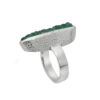 Ring with dioptas (copper emerald) made of 925 silver - Image 2