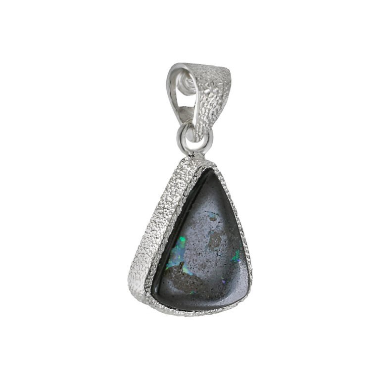 Anhänger mit Boulderopal aus 925 Silber
