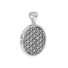 Pendant with onyx & flower of life made of 925 silver - Image 2