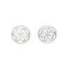 Flower of Life Stud Earrings made of 925 Silver