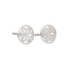 Flower of Life Stud Earrings made of 925 Silver - Image 2