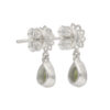 Earrings pendant with peridot & mandala made of 925 silver - Image 3