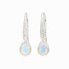 Earrings with moonstone made of 925 silver