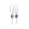 Earrings with lapis lazuli & pearl made of 925 silver - Image 3
