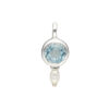 Blue Topaz & 925 Silver Pearl Set - Image 2