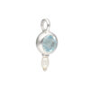 Blue Topaz & 925 Silver Pearl Set - Image 3