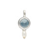 Blue Topaz & 925 Silver Pearl Set - Image 4