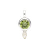 Set with peridot & pearl made of 925 silver - Image 6