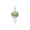 Set with peridot & pearl made of 925 silver - Image 8