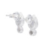 Set with moonstone and crystal made of 925 silver - Image 5