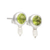 Set with peridot & pearl made of 925 silver - Image 3