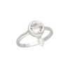Set mit Kristall & Perle aus 925 Silber