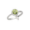 Set with peridot & pearl made of 925 silver - Image 5