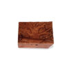 Sealing box with tree motif made of suar wood