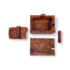 Sealing box with tree motif made of suar wood - Image 2