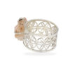 Ring mit Morganit & Blume des Lebens aus 925 Silber – Bild 2