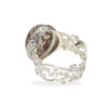 Ring with fire opal made of 925 silver - Image 3