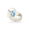 Ring with blue topaz made of 925 silver - Image 4