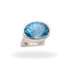 Ring mit Blauem Topas aus 925 Silber