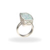 Ring mit Aquamarin aus 925 Silber