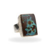 Ring with boulder opal made of 925 silver - Image 2