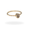 Ring with rough diamond in 333 gold
