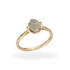 Ring with rough diamond in 333 gold