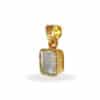 Pendant with aquamarine made of 925 silver 1.0 micron gold-plated - Image 2