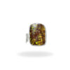 Ring with ammolite made of 925 silver